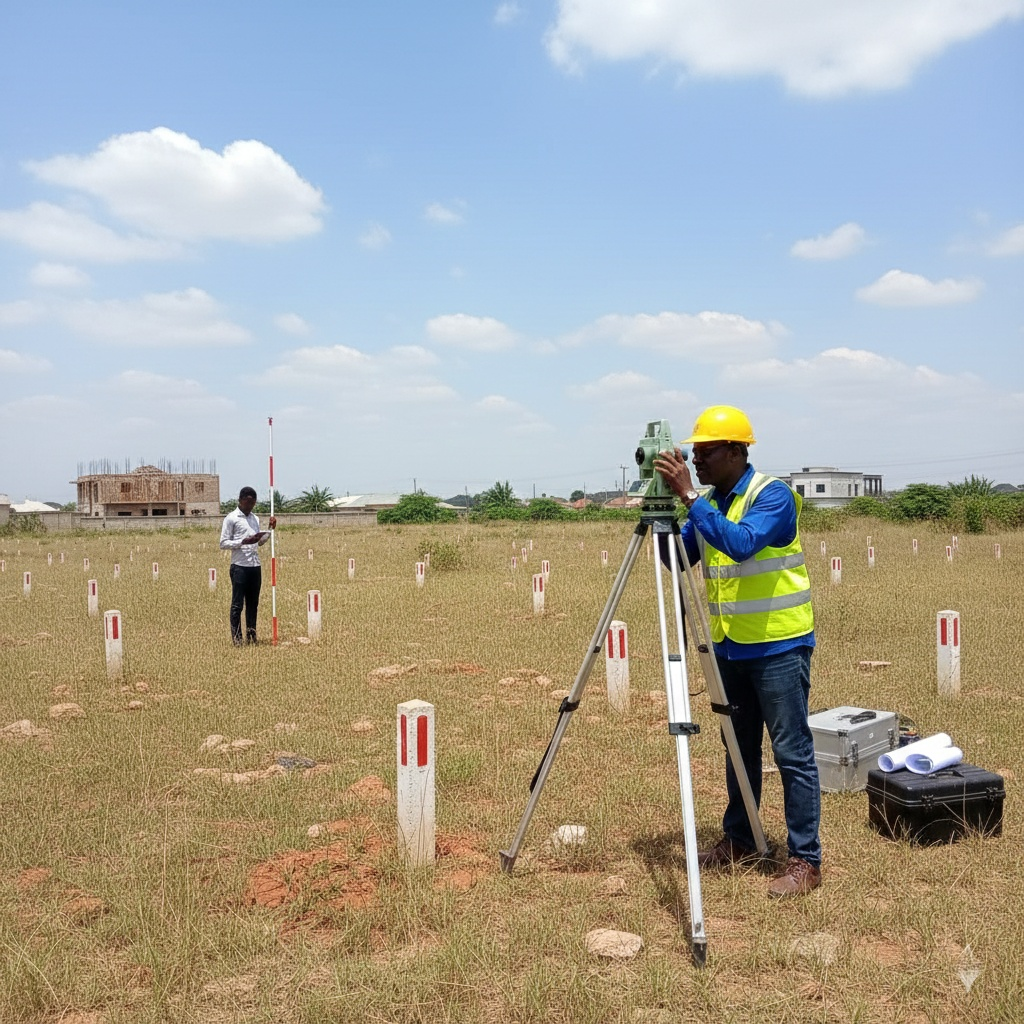 Land survey as one of the things to check before buying land in Nigeria