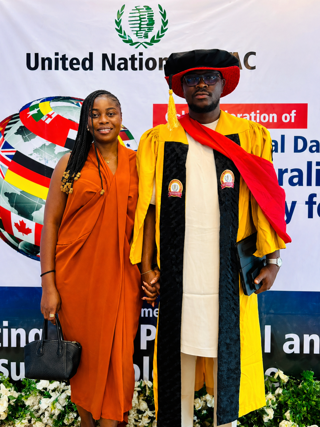 Engr. Dr. Abimbola Adefolalu at award ceremony
